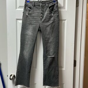 Risen high rise button up jeans